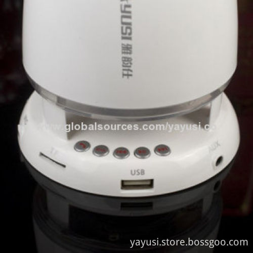 Mini Portable Bluetooth Speakers, Bullet Shape with Lighting While Play